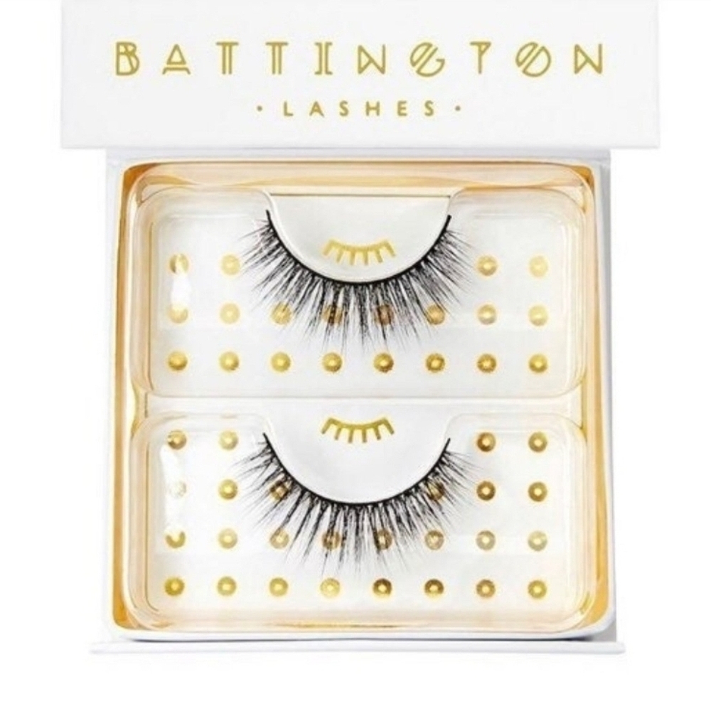 BATTINGTON Lashes Monroe 3D Silk Lashes and Glue Kit | Multi-use | NEW in Box